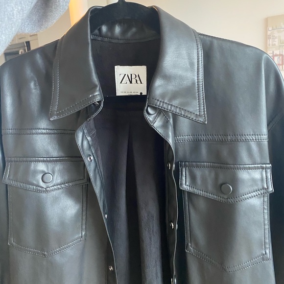 Zara Faux Leather Jacket NWOT - New without tags - Picture 4 of 8